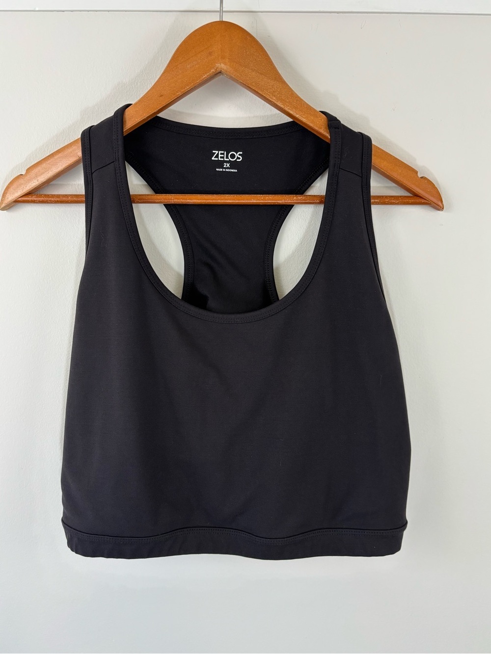 Zelos black sports bra